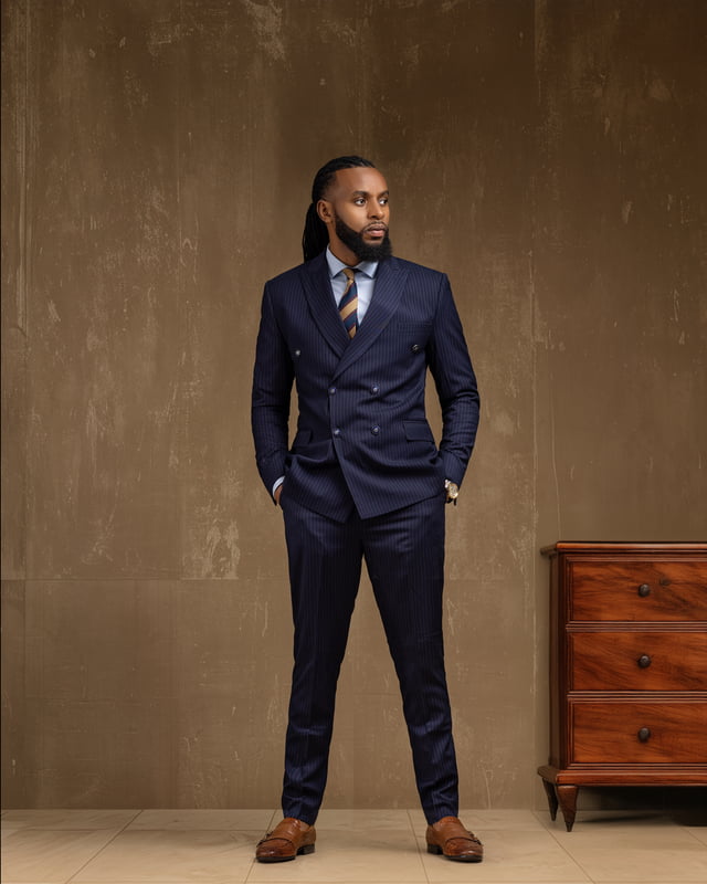 The Blue Pinstripe Suit The Blue Pinstripe Suit
