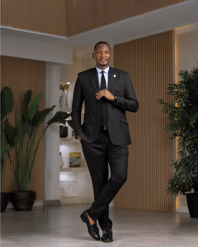 Two Piece Black Suit