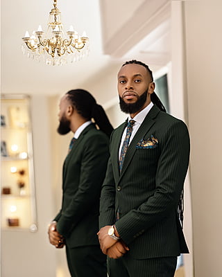 Forest Green Pinstripe Suit Forest Green Pinstripe Suit